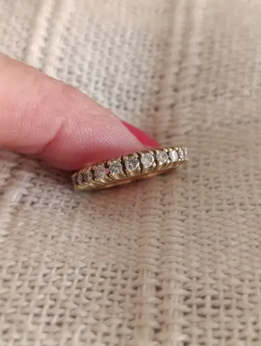 Aliança de brilhante ouro