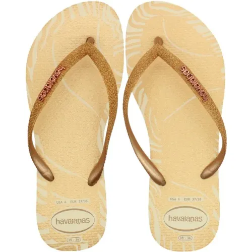 Chinelo De Dedo Havaianas Slim Glitter Edge Feminino