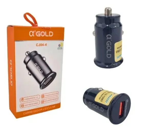 Carregador celular veicular Gold CJ04-4 20W