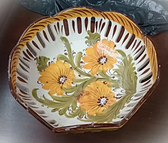 Fruteira - louça - antiga - antiguidade - decoração - vintage