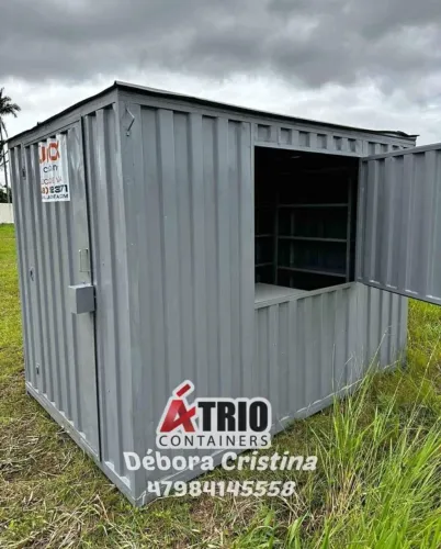 Container modular desmontável guarita e escritório
