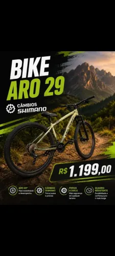 Bicicleta com Shimano R$ 1.200.00