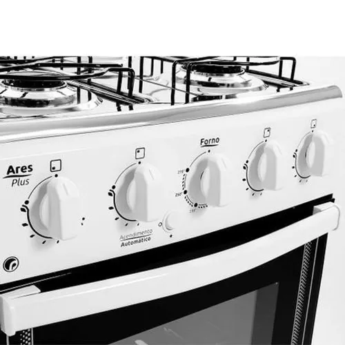 Fogão Realce Ares Plus Automático  4 bocas Branco *novo na caixa