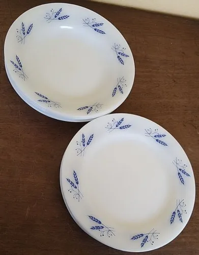 LINDOS PRATOS COLOREX TRIGUINHO AZUL SEM USO, ANTIGUIDADE, RELÍQUIA.