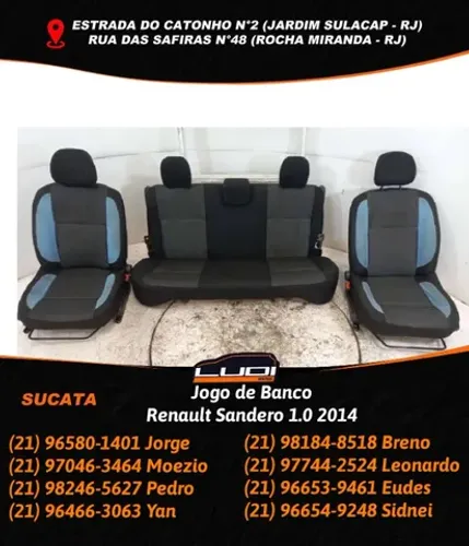 Jogo de Banco Renault Sandero 1.0 2014 (1)