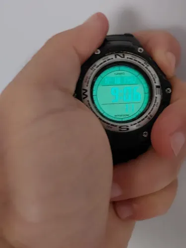 Relógio antigo casio sgm-100 só venda não troco por nada 