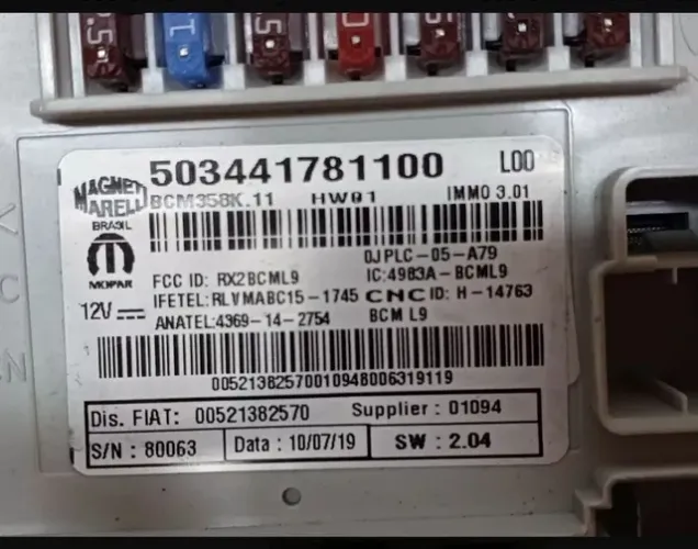 Módulo bcm Fiat Argo 503441782100