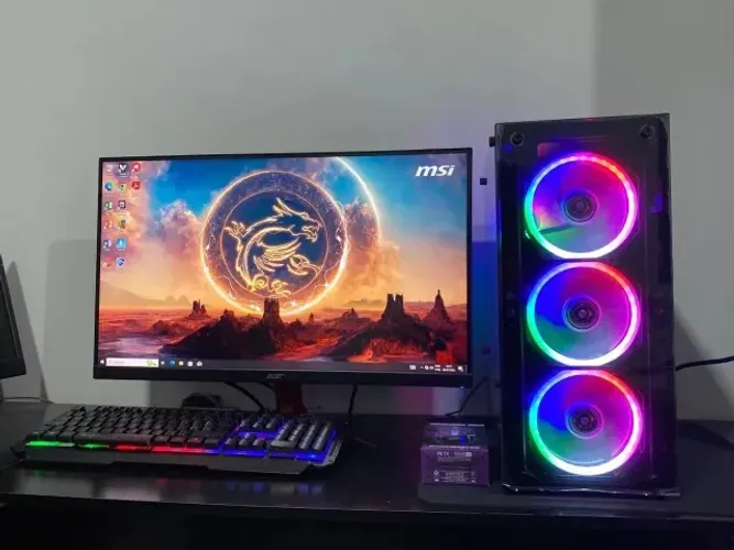 PC Gamer Completo Monitor 24pl i5 10 geração 16gb de Ram