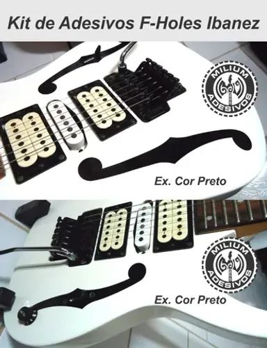 Adesivos p/ Escalas até 24 Trastes: Guitarra, Violão ou Contrabaixo * Frete Grátis *