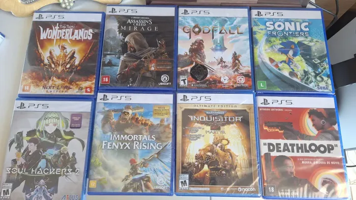 JOGOS PS5 NOVOS (LISTA DE JOGOS COM VALORES NA DESCRIÇÃO)