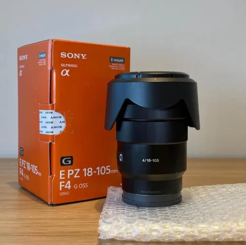 LENTE SONY 18- 105 NOVA ACEITO CARTÃO