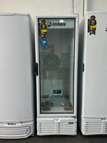 Freezer Porta De Vidro Imbera Evz21 Tripla Ação Branco 220v 3 anos de garantia 