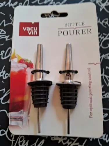 Kit com 2 Bicos Dosadores Pourer d3 Silicone e Aço Inox