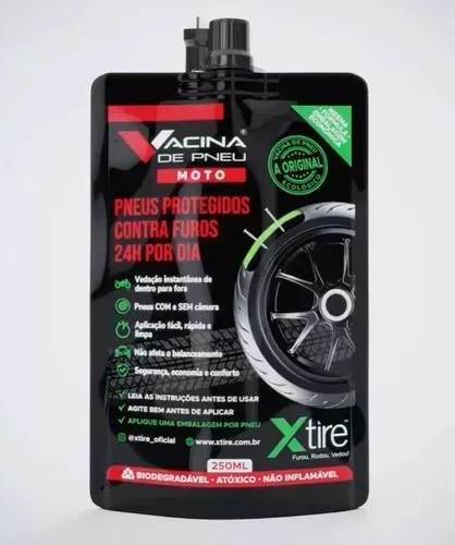 Vacina Pneu Moto Xtire 250ml (Entrega Grátis*)