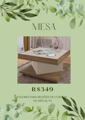 Promoção Mesa de Centro Amadeirado - 17/01/25 