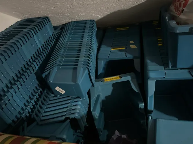 Organizador plástico padrão N 3 5 e 7 ferramentas para estante