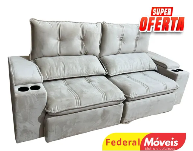 Sofá Retrátil Oferta Especial 2,24m - Entregamos