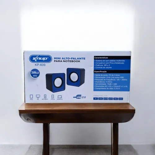 Caixa de Som para Notebook e computador Knup KP-609 3W RMS