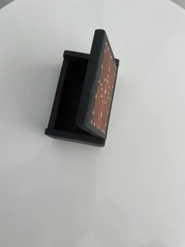 Caixa Indiana , em marchetaria, madeira e madrepérola