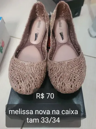 Melissa Rasteirinha Dourada Tam 33/34