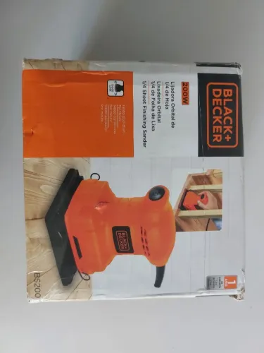 Lixadeira Orbital 14 de Lixa 200W - BLACK+DECKER-BS200 semi novo valor 170,00