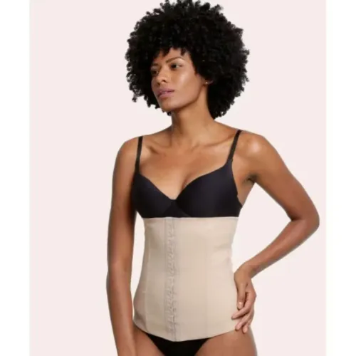 Cinta Modeladora Abdominal Marisa Marrom Tamanho G