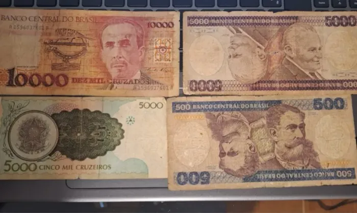 Cedulas antigas do Brasil lote com 11 cedulas