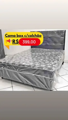 Cama box com colchão conjugado novas direto da fábrica! Frete grátis 