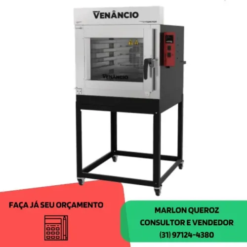 Forno 5 Esteiras Venâncio a Gas Turbo