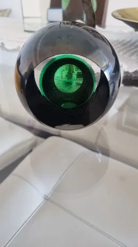 Olho grego verde - cristal de Praga