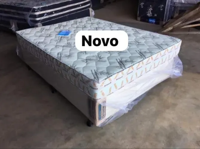 Cama box colchão e base hoje novo