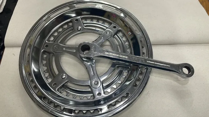 Pedivela Cromado para Bicicleta - antiga pegout Design Clássico