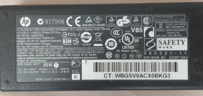 Fontes laptop notebook  18.5v ou 19.5v 65w auto volt