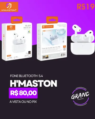 Fone Bluetooth H'maston RS19