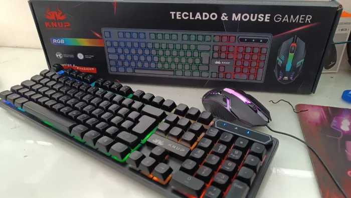 Teclado e Mouse Kit Gamer Knup- ENTREGA A DOMICÍLIO