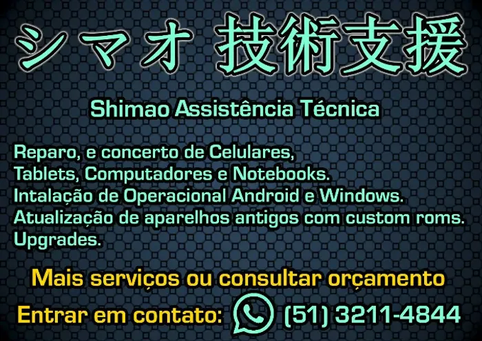 Reparo Celulares, Tablets, PC, Note e manuntenção preventiva em PS e XBOX