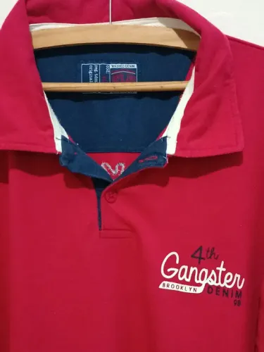 Camiseta Polo Gangster Denim 