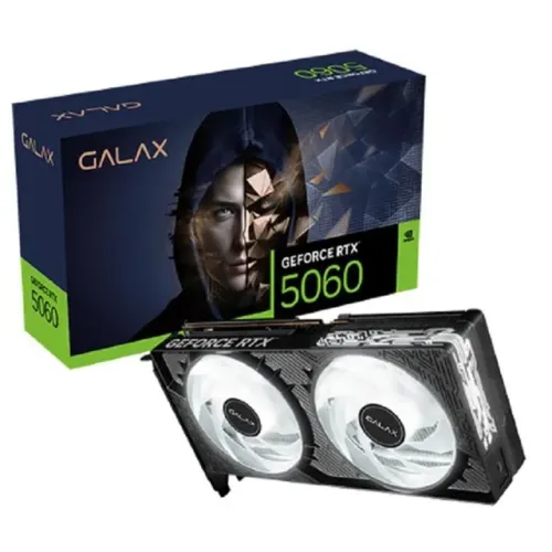 Placa de Vídeo Nvidia GeForce RTX 5060 8GB GDDR7 Galax OC Dual Fan 128 Bits - WZetta