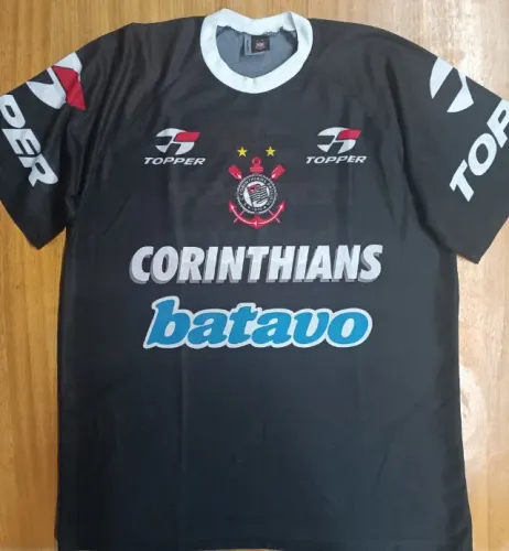 Camisa Original 2000 Treino Corinthians Preta Topper GG