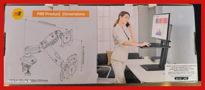 Suporte North Bayou Nb F80 de Mesa de 17" Até 30" Preto