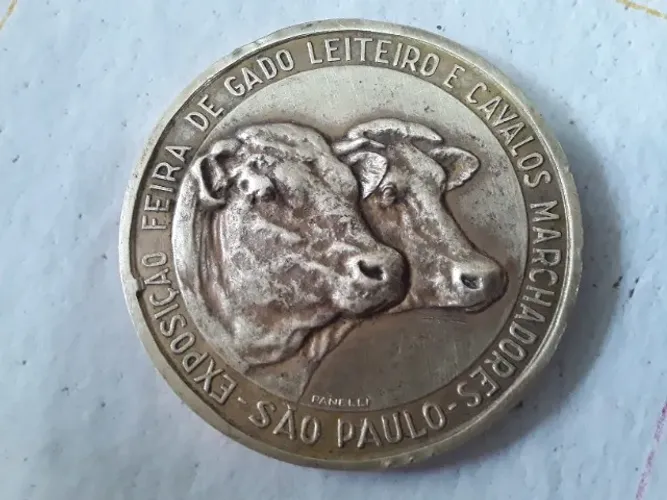 Medalha Ano 1957, Premiação, 1º Gado Leiteiro E Cavalo Marchador, SP