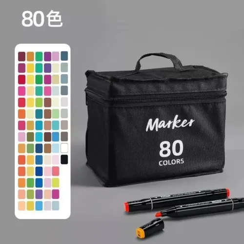 Kit estojo canetinhas de pintura bobbie goods maleta artistica
