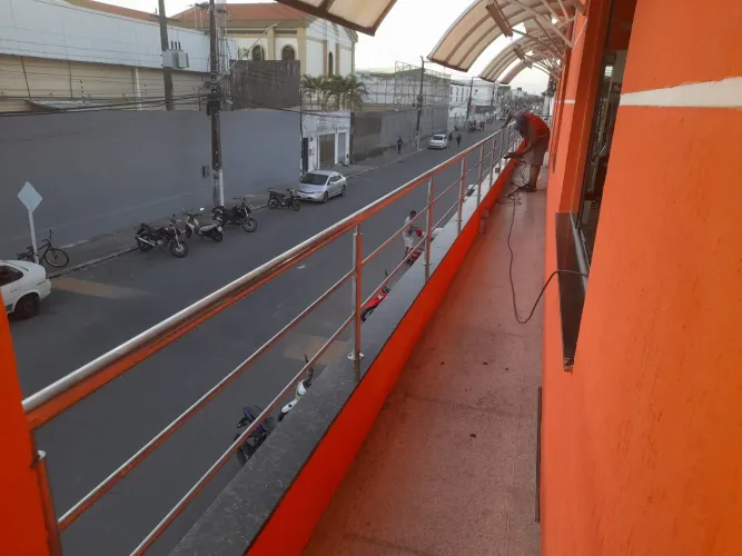 Guarda Corpo em Aço Inox para Sacada
