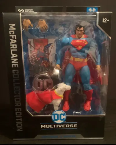 Action figure Superman e krypto Mcfarlane Dc comics
