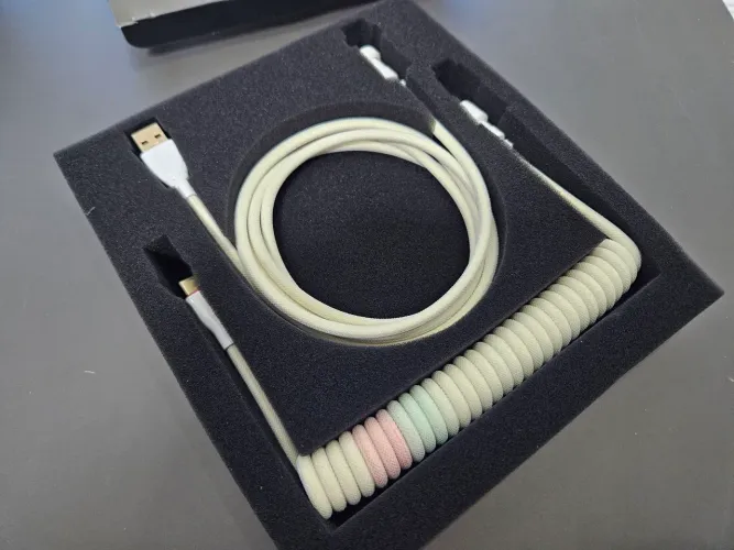 Cabo enrolado para teclado pc gamer