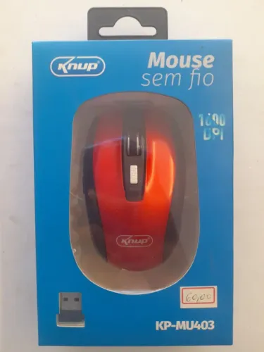 Mouse Sem Fio Knup 1200 DPI KP-MU403 - Novo