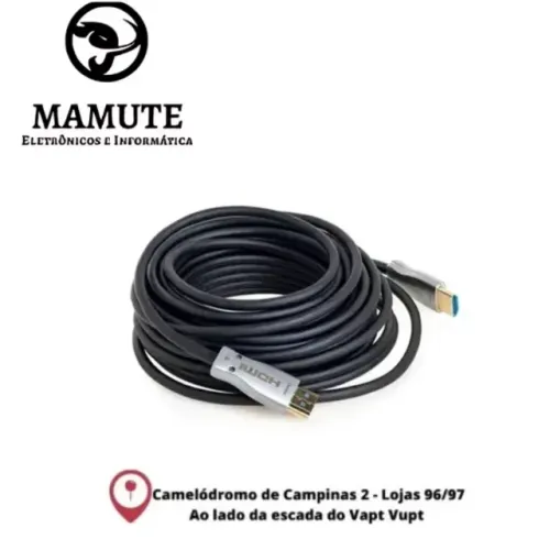 Cabo Hdmi 20m Fibra Óptica 2.0 4K Tv Monitor