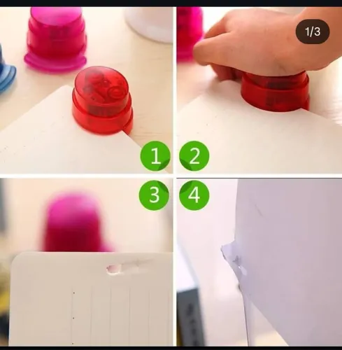 Grampeador de papel que dispensa uso de grampo por 6,00