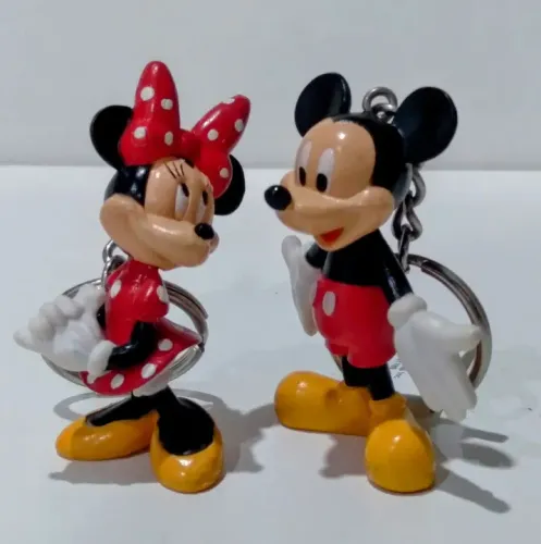 Chaveiros Mickey e Minnie - Originais Disney