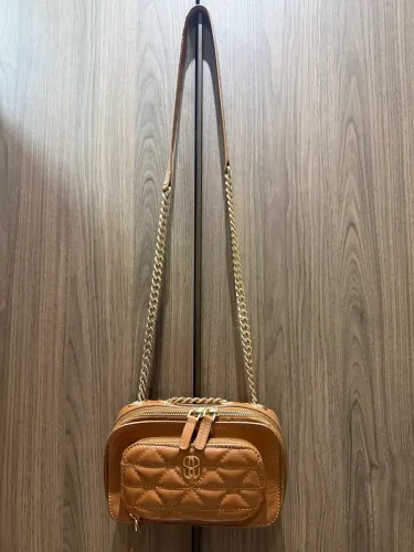 Bolsa pequena da SHUTZ caramelo